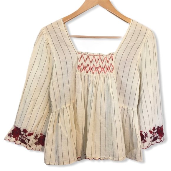 Zara Trafaluc Collection Floral Blouse Size S - Picture 4 of 7